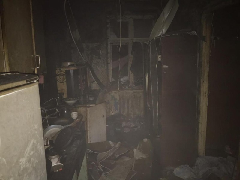 На ночном пожаре в Новомосковске погиб 46-летний мужчина