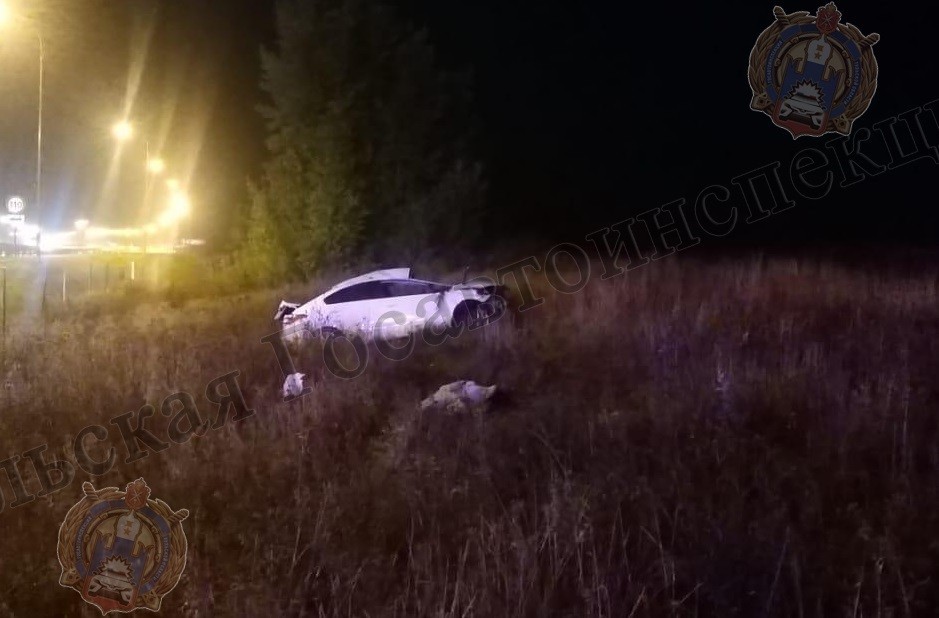 В Тульской области 23-летняя девушка погибла в ДТП: ее автомобиль вылетел в кювет и опрокинулся