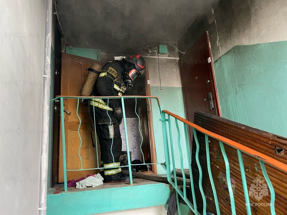В Новомосковске загорелась квартира на пятом этаже: пострадали два человека