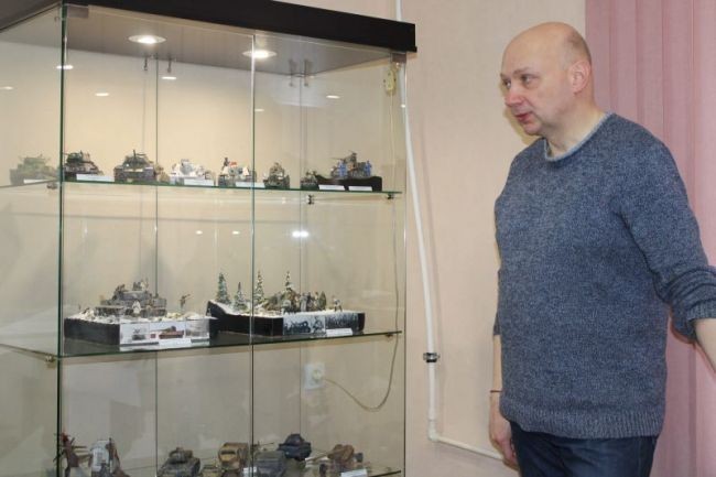 В археологическом музее представлена военная техника в миниатюре